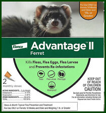 ELANCO ~ Advantage II Flea Treatment for Ferrets over 1 Lb  ~ 2 Doses