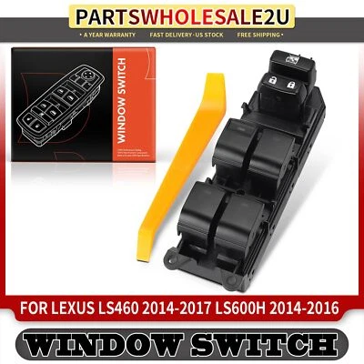 Interruptor de ventana eléctrica del conductor delantero izquierdo para Lexus LS600h 2014-2016 LS460 2014-2017 Foto 1 de 4