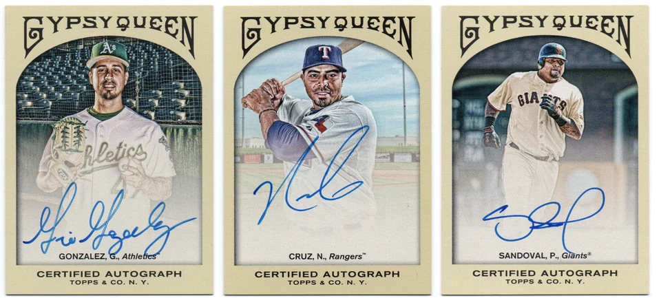 2011 Topps Gypsy Queen Autographs On Card Auto Pick Any Complete Your Set - Image 1 of 1