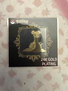 Pokemon Korean Striking Candy 24k Gold Plating Lapras Near Mint - Picture 1 of 2
