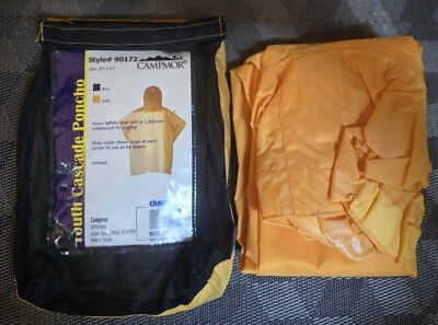 Poncho de lluvia Campmor Youth Cascade; 37"x67"; 1500 mm impermeable abrigo de PU Foto 1 de 3