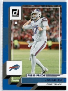 2022 Donruss #116 Josh Allen Blue Press Proof - Picture 1 of 2