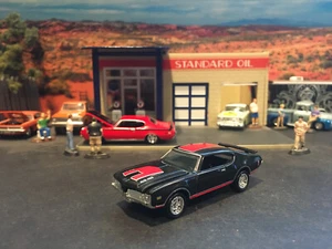 1:64 Hot Wheels LE 1969 69 Hurst Oldsmobile Cutlass 442 Black with Red Stripe - Picture 1 of 7