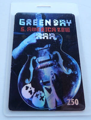 Green Day 2010 250 Concert All Access Laminate Backstage Pass - Image 1 of 2