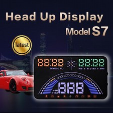 5.8" HUD Car OBD2 Head Up Display GPS Speedometer OverSpeed Alarm