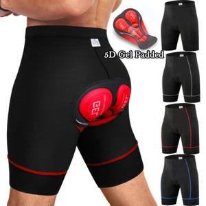Pantalones Cortos De Ciclismo para Hombres 5D Acolchado MTB Bicicleta Underwear - Picture 1 of 27
