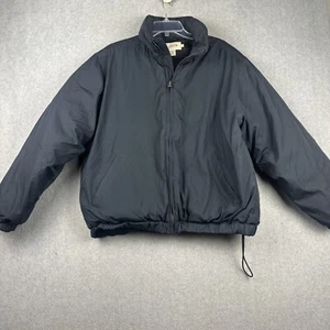 J Crew Jacket Mens L Blue Down Puffer Ski Winter Snow Insulated Shipboard Hood - Picture 1 of 10