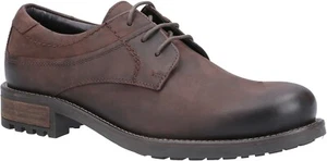 Cotswold Brookthorpe brown nubuck waterproof memory foam plain toe derby shoe