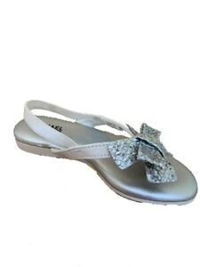 Michael Kors Toddler Girls Demi Dime-T Bow Sandals Silver 10M