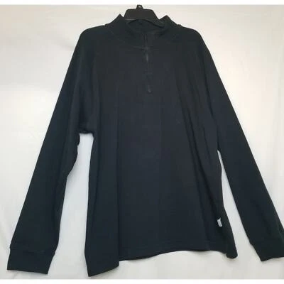 Jos. A. Sudadera de golf Bank para hombre negra L/S Leadbetter negra 1/4 cremallera talla XXL Foto 1 de 4