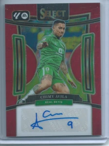 Chimy Avila Red Refractor Auto SP 2023-24 Panini Select La Liga - Picture 1 of 2