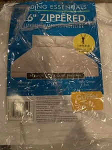 Bedding Essentials Vinyl Zippered Mattress Protector, white queen size 60" x 80" - Picture 1 of 2