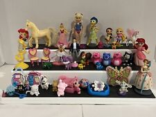 Lot Of 46 Miniature Girl Doll Toys Figures Animals Disney Princess Horse Unicorn