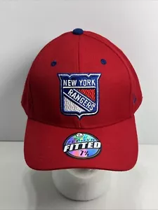 Original ZEPHYR Ajustado NHL New York Rangers Curvo Bill Sombrero Talla 7 3/4”, ¡NUEVO! - Imagen 1 de 10