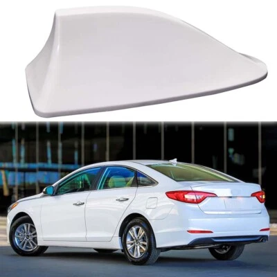 Antena de techo de aleta de tiburón blanca radio antena de señal AM/FM para Hyundai Sonata Foto 1 de 4