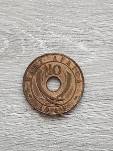 Moneta mondiale vintage 1941 Africa orientale britannica dieci centesimi - Foto 1 di 14