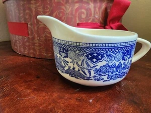 Vintage Blue Willow Creamer Pitcher Unmarked - Picture 1 of 7
