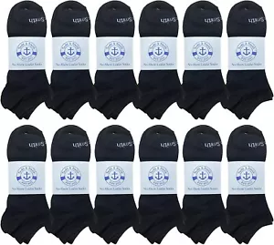 BILLIONHATS 12 Pairs of Boys & Girls Cotton Shoe Liner Training Socks, 6-8 - Picture 1 of 4