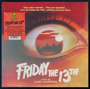 Friday The 13th - Blood Red & Black Swirl Colored Vinyl LP - Picture 1 of 3