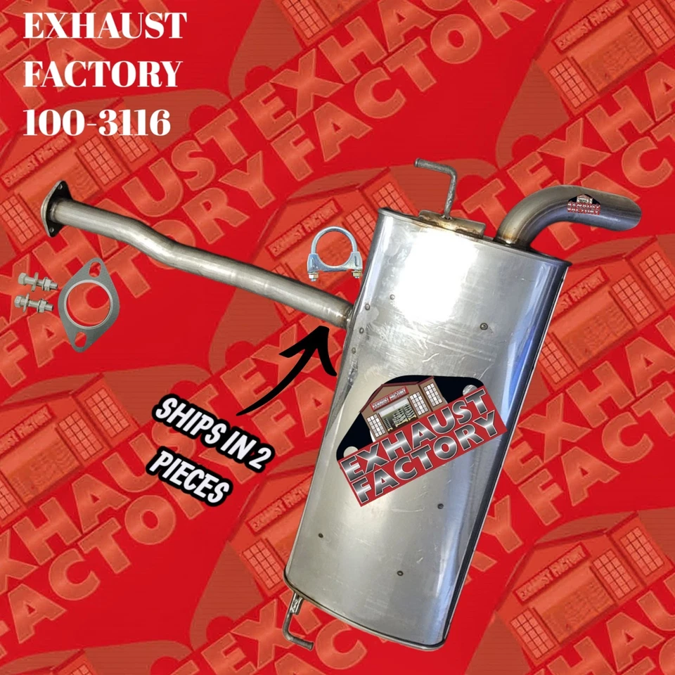 2010-2013 HYUNDAI TUCSON 2.0 & 2.4L ENG REAR MUFFLER ASSEMBLY STAINLESS STEEL - Image 1 of 1