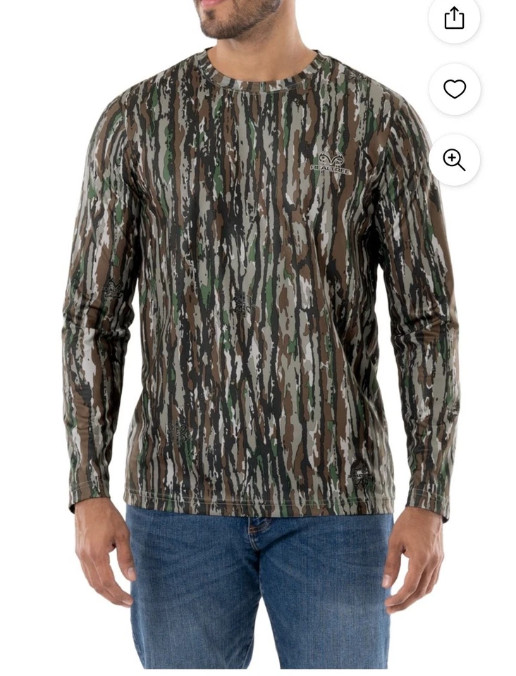 New Realtree Original Camo Long Sleeve Mens Shirt Sz M - Image 1 of 2