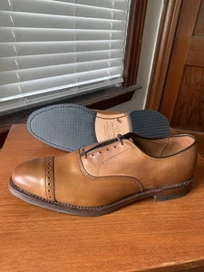 NEW w BOX - V TREAD SOLE| ALLEN EDMONDS 9D FIFTH AVENUE WALNUT CAP TOE SHOES 9 D - Picture 1 of 24