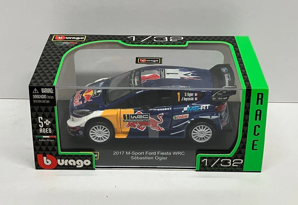 Burago 1/32 2017 M-Sport Ford Fiesta WRC Sebastien Ogier - Red Bull #1 Foto 1 de 4