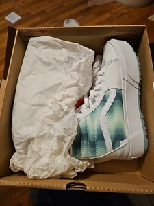 Zapatillas gruesas Vans Sk8-Hi apiladas como nuevas degradadas plataforma alta para mujer talla 8 - Imagen 1 de 8