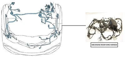 ENGINE WIRE HARNESS 8501H100 2016 MITSUBISHI OUTLANDER - Image 1 of 4