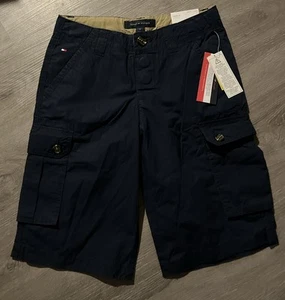 Tommy Hilfiger Boy's Navy Adaptive Cargo Shorts NWT - Picture 1 of 3