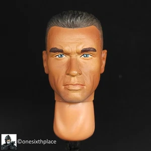 1:6 BBI Elite Force Culturista Arnold Cabeza Masculina Esculpida USADA LEER para Figura de 12" - Imagen 1 de 5