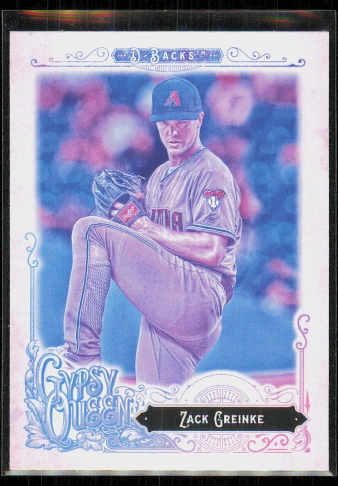 2017 Topps Gypsy Queen Missing Position Back Plate Zack Greinke #20 - Image 1 of 2
