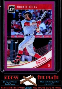 2018 Donruss Optic Purple Parallel Mookie Betts Red Sox Dodgers #156 - Picture 1 of 2