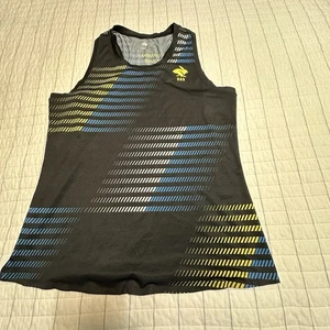 Camiseta sin mangas Rabbit RAD para mujer pequeña negra azul amarilla gráfica camiseta para correr - Imagen 1 de 7