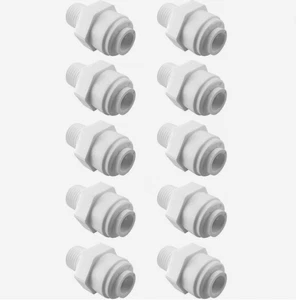 Dieci Pack 1/4”x1/8” Connettore Maschio Collegamento Rapido Raccordi per Acqua... - Foto 1 di 2