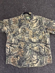 Vintage Cabelas Konifer Seclusion 3D Camo Button Up Shirt Size Large Hunting  - Bild 1 von 8