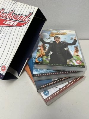 EASTBOUND & DOWN - COMPLETE SEASON 1-4 Region 2 DVD 8-Disc Set Danny McBride - Image 1 of 4