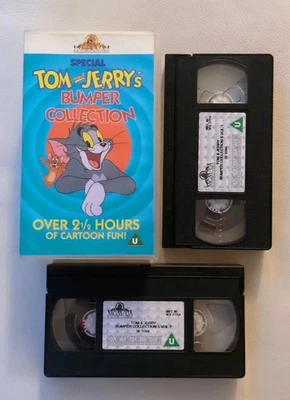 Tom and Jerry Bumper 2 Tape Collection VHS PAL Video Played /Tested  - Image 1 of 4
