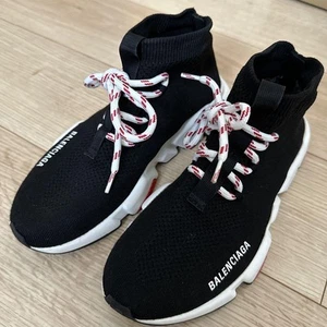 Balenciaga Women's Mid-cut Sneakers SPEED LACE-UP Black EU38/US8 66955c - Picture 1 of 24