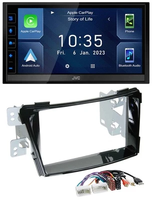 JVC DAB Bluetooth MP3 USB 2DIN Autoradio für Hyundai i40 ab 11 VF Klavierlack AU - Bild 1 von 4