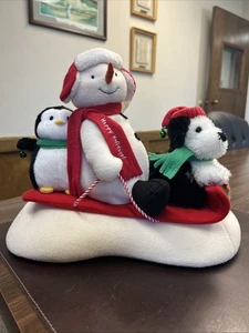 Hallmark Animated Musical “Sleigh Ride” Snowman Christmas Decor VTG 2007 works - Picture 1 of 23