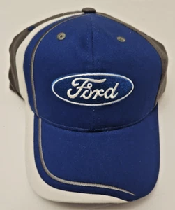 Gorra ajustable Ford azul bandera a cuadros - Imagen 1 de 4