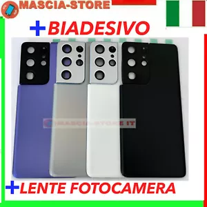 SAMSUNG GALAXY S21 ULTRA G998 SCOCCA POSTERIORE VETRO COPRI BATTERIA BACK COVER - Foto 1 di 5