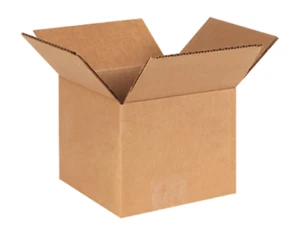 100 Pack Corrugated Shipping Boxes 8x8x7 Cardboard Mailers Kraft Packing Boxes - Picture 1 of 5