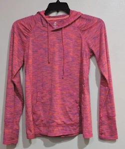 Energy Zone Womens Active Pullover Hoodie SZ S Pink/purple thumbholes/pouch - Picture 1 of 4