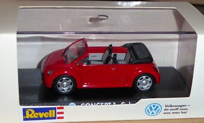 Revell 1/43 Volkswagen Concept 1 VW Beetle Cabrio 1994 neuwertig Dealer Modello - Immagine 1 di 4