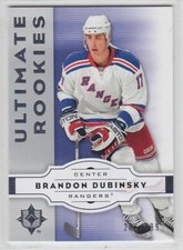 2007-08 UD ULTIMATE BRANDON DUBINSKY RC #101 Authentic Rookie /499 Upper Jackets