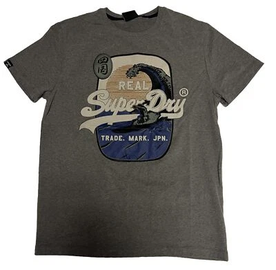 Superdry Japón Camiseta Peso Estándar Vintage Logo Estilo Camiseta Manga Corta Hombre M Foto 1 de 4