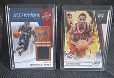 2010-11 Panini Season Update All-Stars Materials Derrick Rose And Silver 12/99