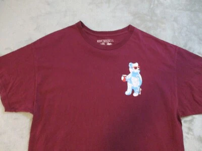 Camisa de oso de peluche Riot Society para hombre grande roja blanca floral tropical gafas de playa Foto 1 de 4